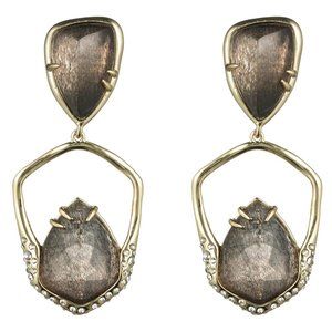 Custom Cut Stone Earrings